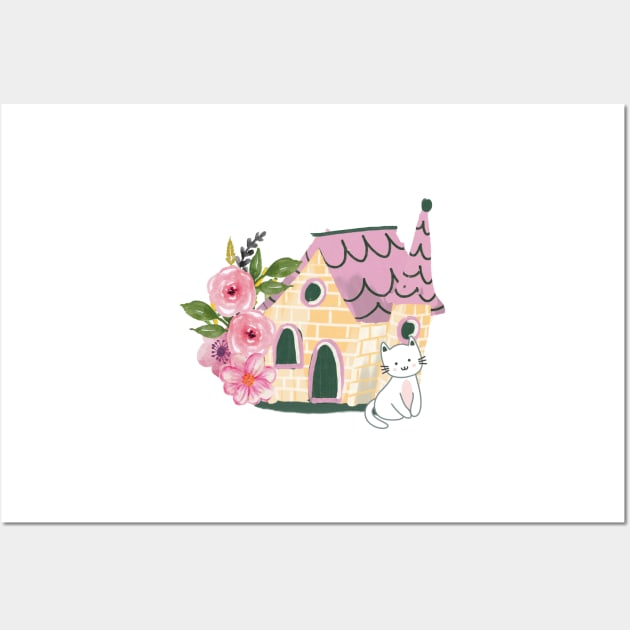 Cat house Wall Art by Tres-Jolie